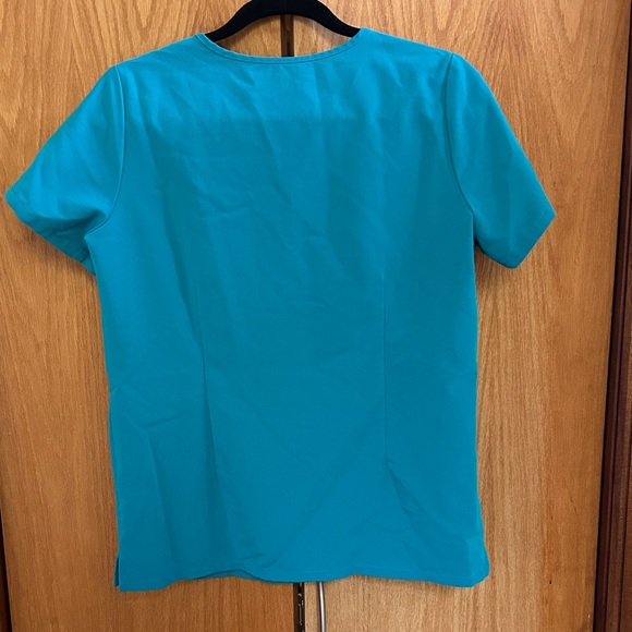 Figs Aqua Blue Scrub Top - Picture 3 of 3